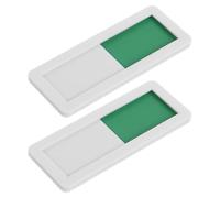TEHAUX 2pcs Office Sliding Door Sign Privacy Indicator Slider - Blank White 4x10cm Status Change Signs for Meeting Room and Restroom Use