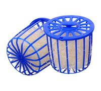 TEHAUX 2pcs Parrot Nesting Box Bird Nest Holder Breathable Plastic and Jute Satisfies Biting Habit Blue Nest Container for Home and Zoos