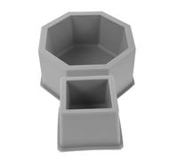 TEHAUX 2pcs Plant Pot Silicone Mold DIY Succulent Pot Mold Light Grey