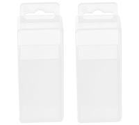 TEHAUX 2pcs Plastic Drill Bit Case with Compact, Space-saving Design for Replacement Drill Bits and Milling Heads, Rectangular Storage Box Suitable for Garages and Workshops
