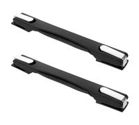 TEHAUX 2pcs Plastic Suitcase Handle Replacement Grip with Quick Installation and Modern Look, Sturdy Luggage Carry Strap for Suitcase Repair, Minimizes Downtime and Fits Black Luggage