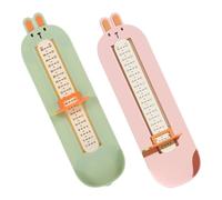 TEHAUX 2pcs Portable Lightweight Shoe Measuring Device, Abs Plastic Foot Measurement Ruler for Accurate Shoe Size Measurement at Home Use
