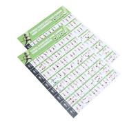 TEHAUX 2pcs Resistance Band Wall Exercise Chart, Resistance Bands Training Poster, Double-sided Laminated Paper, Full-body Workout Guide for Beginners, Home Gym Wall Chart