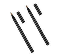 TEHAUX 2pcs Retractable Type Lip Brush Double-headed Dual-purpose Makeup Brush Plastic Handle Artificial Fiber Use for Those Who Love Makeup Professional Use