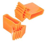 TEHAUX 2Pcs Rubber Ladder Covers Non-slip Replacement Foot Pads for Telescoping and Folding Ladders Protect Safety for Home Use