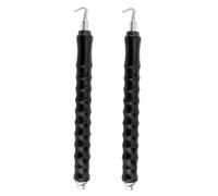 TEHAUX 2Pcs Semi-Automatic Wire Tie Tool with Rubber Grip Handle Heavy Duty Rebar Ties Tool for Fast Twisting and Reinforcement Pull Fixing Equipment for Construction Use