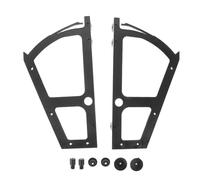 TEHAUX 2pcs Shoe Rack Hinges Cabinet Hardware Accessories Black Plastic Stainless Steel Singlelayer Lower Flip Plate Hidden Design Flexible Shoe Accommodation Repair Accessory for Living