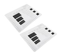 TEHAUX 2pcs Silicone Nail Art Practice Mat Desk Pad Mat for Nail Tech Photo Props Manicure Table Picture Background Board for Salon Equipment