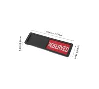 TEHAUX 2pcs Sliding Office Door Signs with Green and Red Reserved Status Change Privacy Indicators for Meeting Rooms Restrooms Hotels Hospitals Multifunctional Door Signage