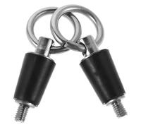 TEHAUX 2pcs Stainless Steel Boat Drain Plug Rubber Stopper and Quick Release Design, 13mm Snap Handle Marine Drainage Fitting for Sailing and Extended Sea Trips