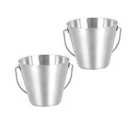 TEHAUX 2pcs Stainless Steel Egg Rack and Storage Bucket for Teppanyaki Cooking Sturdy Egg Holder for Japanese Cuisine