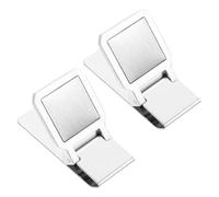 TEHAUX 2pcs Stainless Steel Money Clip Set, Multi-Function Metal Bill Clamp Card Storage, Portable Practical Fixing Clip for Outdoor and Everyday Use