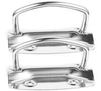 TEHAUX 2pcs Stainless Steel Pull Handles for Toolbox and Chest, Heavy Duty Sturdy Design with Four Holes on Base and Large Rounded Ring, Suitable for Heavy Pulling