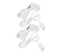 TEHAUX 2pcs USB Screen Clicker for Phone Automatic Finger Simulation Adjustable Speed Non-contact Tap Device for Streaming Shopping Task Automation White