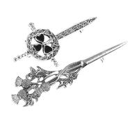 TEHAUX 2Pcs Vintage Thistle Flower Brooch Pins for Women Elegant Corsage Jewelry Fashionable Lapel Pins Unique Scottish Brooches for Any Occasion
