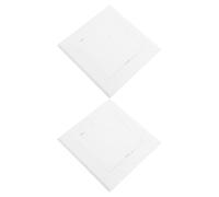 TEHAUX 2pcs White Abs Plastic Access Panel Cover for Air Conditioning Unit and Ceiling Inspection Port, Rectangular Door Panel Cover with Easy Installation and Versatile Use for Ceiling