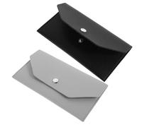 TEHAUX 2pcs Women's Portable Wallet Travel Purse for Cash Bills Organizer Snap Closure Stylish Change Purse for Daily Use