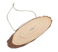 TEHAUX 2pcs Wooden Door Signs Hanging Wood Slice Oval Shaped Creative Simple Decoration DIY Material for Garden and Scenic Spot Home Use