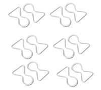 TEHAUX 2sets Clothing Belt Buckles Smooth Surface No Burrs Ideal for Windbreakers Coats 6pairs*2