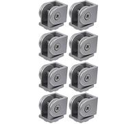 TEHAUX 2sets Flexible Aluminum Hinge Pivot Zinc Alloy Pivot Fittings for 3D Printer 4pcs*2