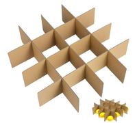 TEHAUX 3 Sets Cardboard Box Divider - Packing Boxes Dividers for Glass And Dish Protection - 13 X 13 X 3 Inch Shipping Cardboard Packing Safe Transportation for Fragile Items