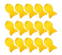 TEHAUX 3 Sets Cats Funeral Essentials Yellow Fish Shaped Spirit Offering Paper for Pet Memorial and Cremation Ceremony Versatile Handcrafted Paper Golden Shine for Remembrance