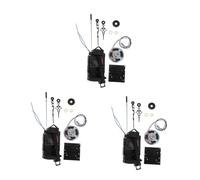 TEHAUX 3 Sets Pendulum Trigger Clock Movement Set with Musical Chimes Quartz Replacement Wall Clock Mechanism DIY Repair Parts Accurate Timekeeping and Elegant Design for Home Decoration