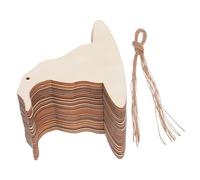 TEHAUX 30 Pcs Witch Hat Wooden Cutouts Blank Craft Ornaments for DIY Halloween Decorations Smooth Surface for Easy Painting Personalization for Wicked Birthday Party Crafts