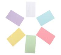TEHAUX 300 Sheets Colored Index Cards Cards 3x5 Inch Assorted Six Colors 110gsm Thick Paper for Office School Study Memo Note Taking and to-do Lists