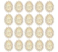 TEHAUX 30pcs Mary Nail Charms Jewelry Gems for Nails DIY Art Supplies Charms for Crafts Decor