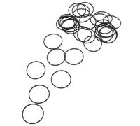 TEHAUX 30pcs Rubber Tape Deck Belts 44mm X 1.2mm for Cassette Recorder Dvd CD Ld Vcr Drive Maintenance Replacement Flat Audio Player Bands