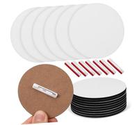 TEHAUX 30pcs Sublimation Blank Pins Round Button Badges for Work and Events Professional Name Tags with Design for DIY Craft Projects and Branding
