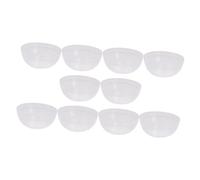 TEHAUX 30pcs White Translucent Small PVC Face Mask Mixing Bowls Anti-Drop Prep Measuring Bowls for Home and Salon Facial Spa DIY