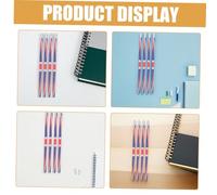 TEHAUX 36pcs Uk Flag Design Pencils with Eraser Toppers for Wood Writing and Sketching Tools Festive Union Jack Pattern Stationery for School Office and Crafting