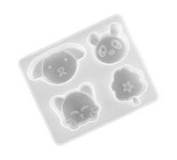 TEHAUX 3D Animal Head Epoxy Resin Mold Dog Cat DIY Crystal Casting Mould for Jewelry Making and Craft Ornaments in Arts Crafts