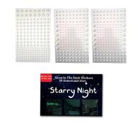 TEHAUX 3D Fluorescent Stars Luminous Paste Wall Stickers Made of PVC that Glow the Darkness and Adsorb Light, for Bedrooms and Home Decorations