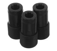 TEHAUX 3pcs 22mm Plastic Threaded Mop Handle Connectors - Telescopic Extension Pole Adapter for Broom and Cleaning Rod Replacement Parts for Household Use