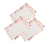 TEHAUX 3pcs A7 Size Colorful Lined Loose-leaf Paper Refill with 6 Holes for Planner Binder Notebook, Office and School Supplies, Portable Personal Organizer Inserts