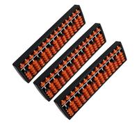TEHAUX 3pcs Column Chinese Abacus for Math Learning Finger Counting Mental Arithmetic Tool for Early Education and School Supplies