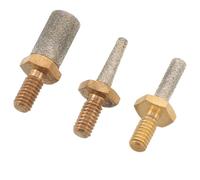 TEHAUX 3pcs Diamond Grinding Wheel Bits for Glass and Water Grinder Machine, Efficient Retrofit Compatibility with Reduced Splash, for Fine Grinding Abrasive Head Operations in Dustfree
