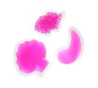 TEHAUX 3pcs Face Gel Pad Lip Gel Pack Cold Packs Lips-shaped Pvc Soothing Hot Therapy for Affected Area and Joints First Aid Kit Hospital Use