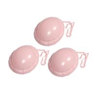 TEHAUX 3pcs Inflatable Pregnant Belly Costume Accessory Pvc Pink with Neck Strap for Halloween Party and Christmas Cosplay Prop