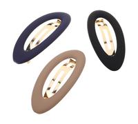 TEHAUX 3pcs Matte Hair Barrettes for Women Elegant French Plastic Hair Clips Versatile Flat and Snap Styles Fit for Ponytails Buns Hairstyles Stylish Accessories for Parties and Formal