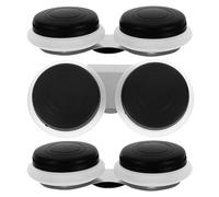 TEHAUX 3pcs Plastic Oil Palette Cups with Dual Port Design and Secure Lids, Compact and Portable Painting Accessories for Tabletop Use and Painting on The Go