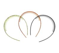 TEHAUX 3pcs Resin Tooth Hair Comb Headbands, Flexible Hair Accessories with Secure Grip and Comfortable Fit, for Braids and Everyday Styling