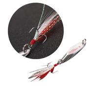 TEHAUX 3pcs Silver Artificial Fishing Lures Iron Baits with Vivid Simulation Appearance Suitable for Bass and Yellow Perch Fishing for Freshwater and Sea