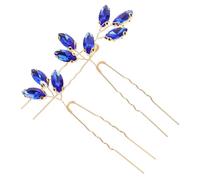 TEHAUX 3pcs U Shaped Wedding Bridal Hairpins Sparkling Rhinestones, Metal Minimalist Design, Resistant to Fading, Hair Accessories for Different Occasions