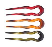 TEHAUX 3pcs Vintage U-shaped Hairpins Set, Elegant Asian Style Hair Sticks for Chignon Bun, Simple Retro Hair Forks for Women’s Updo Hairstyles