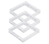 TEHAUX 3PCS Wall Socket Covers Abs Transparent Protective Box Panel for Bathroom Switches Ultra-thin Switch Case Protectors for Water Heater and Smart Toilet Plugs