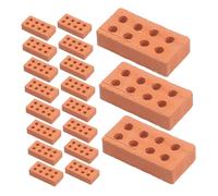 TEHAUX 3sets Miniature Brick Models for DIY Building Projects Safe Durable Simulation Bricks for Adults for Creating Miniature Scenes and Enhancing Creativity 50pcs*3